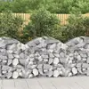 Image de Vidaxl Panier Gabion Courbé, 100X30X80/100 Cm, Fer Galvanisé