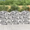 Image de vidaXL Schanskorf gewelfd 100x50x100/120 cm gegalvaniseerd ijzer153435