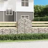 Image de Panier de gabions arqué 100x50x120 140 cm Fer galvanisé