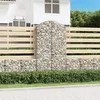 Image de vidaXL Panier de Gabions Arqué Cage à Gabion Mur de Gabion Panier à Pierre Gabion pour Pierre Jardin Patio Extérieur 153439