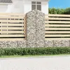 Image de Panier de gabions arqué 100x50x220 240 cm Fer galvanisé