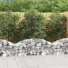 Image de vidaXL Schanskorf gewelfd 150x30x40/60 cm gegalvaniseerd ijzer153442
