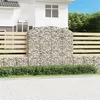 Image de vidaXL Panier de Gabions Arqué Cage à Gabion Mur de Gabion Panier à Pierre Gabion pour Pierre Jardin Patio Extérieur 153479