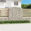 Image de vidaXL Panier de Gabions Arqué Cage à Gabion Mur de Gabion Panier à Pierre Gabion pour Pierre Jardin Patio Extérieur 153480