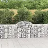 Image de Panier de gabions arqué 200x30x80 100 cm Fer galvanisé