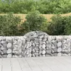 Image de Panier de gabions arqué 200x50x80 100 cm Fer galvanisé