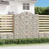 Image de Panier de gabions arqué 200x50x220 240 cm Fer galvanisé