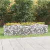 Image de Lit surélevé à gabions arqué 200x50x50 cm Fer galvanisé