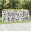 Image de vidaXL Schanskorf gewelfd verhoogd 200x50x100 cm gegalvaniseerd ijzer153546