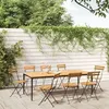 Image de 3152107 vidaXL Chaises pliables de jardin 8 pcs Acier et bois d'acacia massif