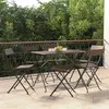 Image de Chaises de bistrot pliantes lot de 6 Résine tressée et acier