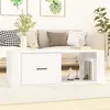 Image de Table basse Blanc 100x50,5x35 cm Bois d ingénierie