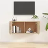 Image de vidaXL Meuble TV mural Chêne Sonoma 100x34,5x40 cm