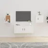 Image de Meubles TV muraux 2 pcs Blanc 40x34,5x40 cm