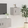 Image de vidaXL Meuble TV mural Gris béton 40x34,5x40 cm816648