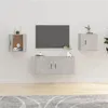 Image de vidaXL Meubles TV muraux 2 pcs Gris béton 40x34,5x40 cm816649