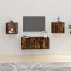 Image de vidaXL Meubles TV muraux 2 pcs Chêne fumé 40x34,5x40 cm816651