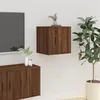 Image de vidaXL Meuble TV mural Chêne marron 40x34,5x40 cm816654