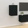 Image de vidaXL Meuble TV mural Noir 40x34,5x60 cm816658