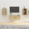 Image de vidaXL Meubles TV muraux 2 pcs Chêne sonoma 40x34,5x60 cm816663