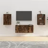 Image de vidaXL Meubles TV muraux 2 pcs Chêne fumé 40x34,5x60 cm816667