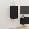Image de vidaXL Meuble TV mural Noir 40x34,5x80 cm816673