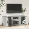 Image de Meuble TV Gris béton 100x31,5x35 cm Bois d'ingénierie