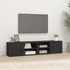 Image de Meubles TV 2 pcs Noir 80x31,5x36 cm Bois d ingénierie