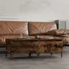 Image de vidaXL Bijzettafels 2 st 50x46x35 cm bewerkt hout gerookt eikenkleurig819527