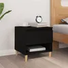 Image de vidaXL Table de chevet Noir 50x46x50 cm Bois d’ingénierie819534