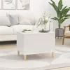 Image de Table basse Blanc 60x44,5x45 cm Bois d'ingénierie