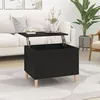 Image de Table basse Noir 60x44,5x45 cm Bois d ingénierie
