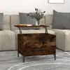 Image de Table basse Chêne fumé 60x44,5x45 cm Bois d ingénierie