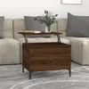 Image de Table basse Chêne marron 60x44,5x45 cm Bois d ingénierie