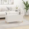 Image de Table basse Blanc brillant 90x44,5x45 cm Bois d ingénierie