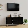 Image de vidaXL Meuble TV Noir 102x44,5x50 cm Bois d'ingénierie819597