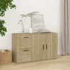 Image de vidaXL Buffet, Armoire Latérale, Placard avec Rangement, Meuble de Salon Salle de Séjour Intérieur, Moderne, Chêne Sonoma Bois d'Ingénierie