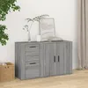 Image de vidaXL Buffet, Armoire Latérale, Placard avec Rangement, Meuble de Salon Salle de Séjour Intérieur, Moderne, Sonoma Gris Bois d'Ingénierie