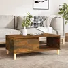 Image de vidaXL Table basse Chêne fumé 90x50x36,5 cm Bois d'ingénierie821049