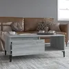Image de Table basse Sonoma gris 90x50x36,5 cm Bois d ingénierie