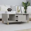 Image de Table basse Gris béton 90x50x36,5 cm Bois d ingénierie