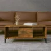 Image de vidaXL Table basse Chêne fumé 90x50x36,5 cm Bois d'ingénierie821073