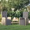 Image de Chaises de jardin inclinables coussins lot de 2 Résine tressée