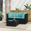 Image de Salon de jardin modulable vidaxl rotin 3 pieces