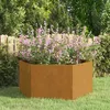 Image de Jardinière Rouillé 90x90x45 cm Acier corten