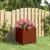 Image de Vidaxl Jardinière sur Pieds, Rouille, 32x30x33 cm, Acier Corten