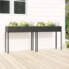Image de Jardinières 2 pcs Anthracite Acier galvanisé