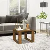 Image de vidaXL Bijzettafel 50x50x35 cm bewerkt hout gerookt eikenkleurig825825
