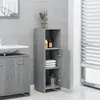Image de Armoire de bain Sonoma gris 30x30x95 cm Bois d ingénierie