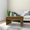Image de vidaXL Table basse Chêne fumé 68x50x38 cm Bois d'ingénierie825840